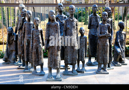 Berlino, Germania. Cimitero ebraico in Grosser Hamburger Strasse. Memoriale per gli ebrei uccisi nell'Olocausto Foto Stock