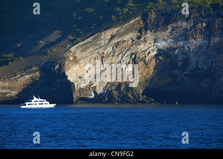 Ecuador Isole Galapagos, elencati come Patrimonio Mondiale dell'UNESCO, isola di Santiago, Da Buccaneer Cove Foto Stock