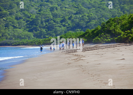 Ecuador Isole Galapagos, elencati come Patrimonio Mondiale dell'UNESCO, isola di Santiago, Espumilla Beach Foto Stock