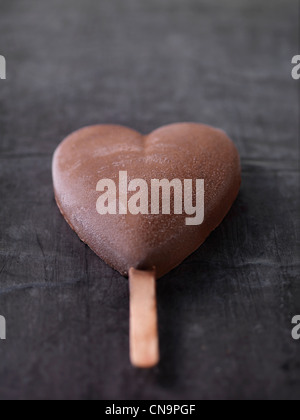 A forma di cuore bar gelateria Foto Stock