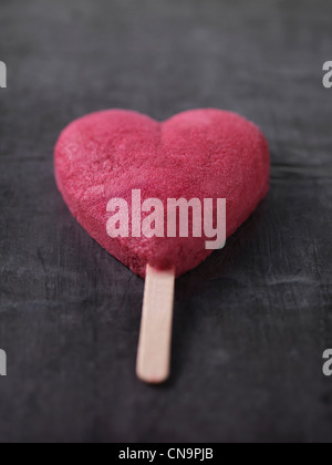 A forma di cuore bar gelateria Foto Stock