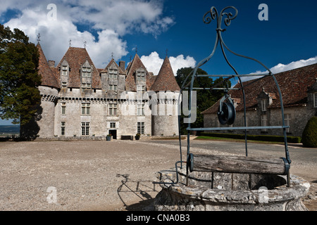 Francia, Dordogne, Monbazillac Monbazillac Castello che appartiene alla Grotta Cooperativa Monbazillac Foto Stock