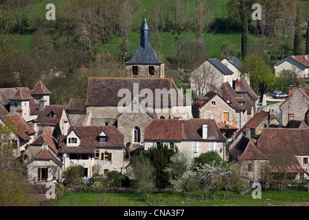 Francia, Lot, Rignac, il villaggio sulla Causse de Gramat Foto Stock