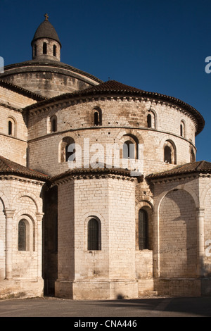 Francia, Lot, Souillac, Abbazia abside della chiesa di Sainte Marie de Souillac Foto Stock