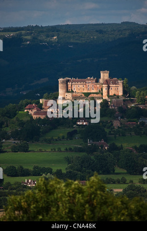 Francia, Lot, Prudhomat, Chateau de Castelnau Bretenoux Foto Stock