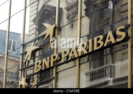 La BNP Paribas bank, Parigi, Francia Foto Stock