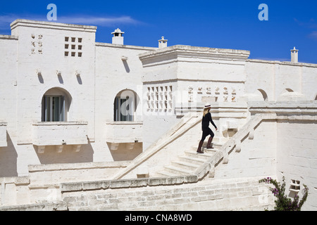 Italia Puglia Provincia di Brindisi Savelletri di Fasano, Borgo Egnazia Hotel dall'architetto Pino Brescia aperto in 2011, accedere a Foto Stock