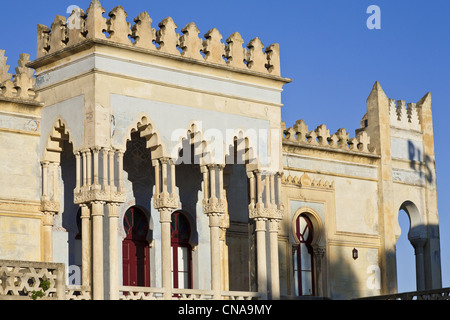 Italia Puglia Provincia di Lecce, Santa Cesarea Terme, Villa Sticchi (1885) in stile Mauresque Foto Stock