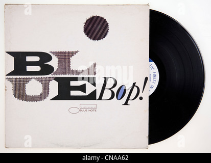 Coperchio del vinile blu di compilazione Bop, rilasciato 1986 su Blue Note Records Foto Stock