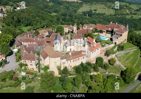 Francia, Lot, Quercy, valle della Dordogna, Loubressac, etichettati Les Plus Beaux Villages de France (i più bei villaggi di Foto Stock