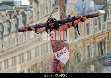 La passione di Gesù il Venerdì Santo la Pasqua Londra Regno Unito 2012 Foto Stock