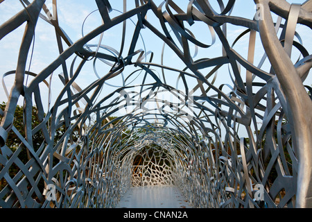 Ondeggiano al chiaro di luna Bridge Talk, Chiayi, Taiwan. JMH5951 Foto Stock