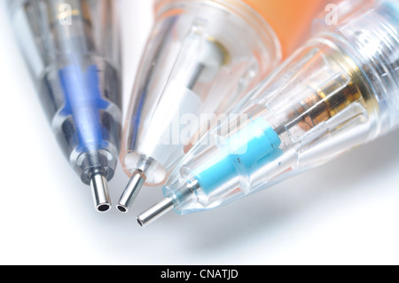 Macro di penne colorate Foto Stock