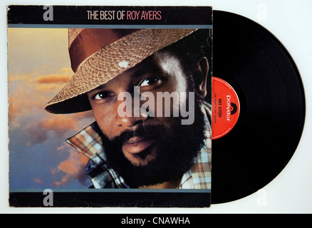 Coperchio del vinile album di compilazione il meglio di Roy Ayers, rilasciato 1974 sulla critica Polydor Records Foto Stock