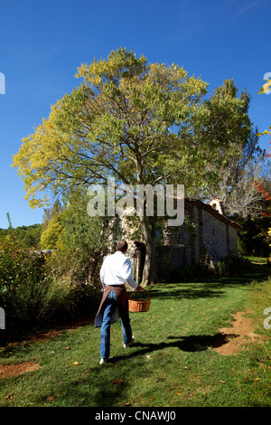 Francia, Var, Lorgues, Chateau de Berne, menzione obbligatoria, Chef Sebastien Nouveau Foto Stock