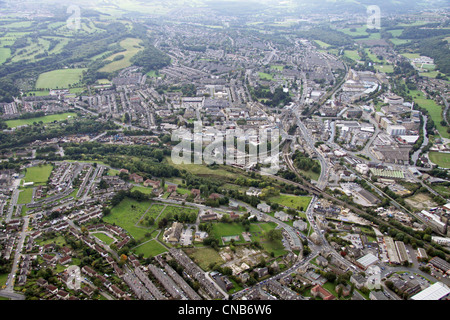 Vista aerea di Shipley vicino a Bradford Foto Stock