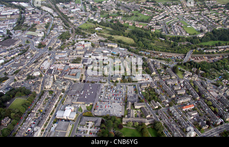 Vista aerea di Shipley vicino a Bradford Foto Stock