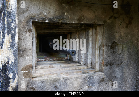 Francia, della Mosella, Siersthal, linea Maginot, Simserhof Fort, la caserma Foto Stock