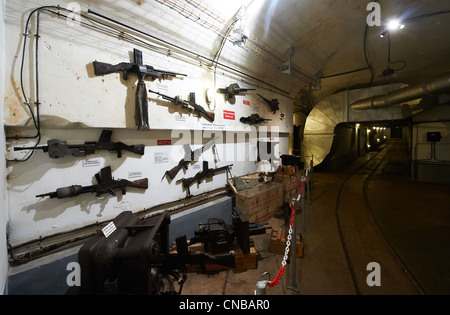 Francia, della Mosella, Siersthal, linea Maginot, Simserhof Fort, la caserma Foto Stock