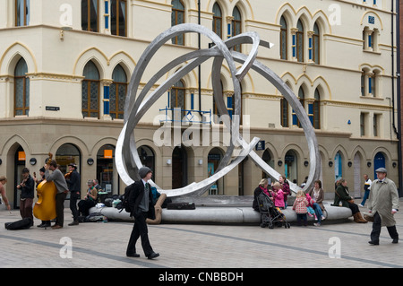 Regno Unito e Irlanda del Nord, Belfast City Centre, Arthur Street Foto Stock