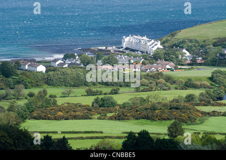 Regno Unito e Irlanda del Nord, la contea di Antrim, costa di Antrim, Cushendun, baia di Cushendun Foto Stock
