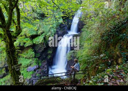 Francia, Correze, Gimel Les Cascades, cascata Foto Stock