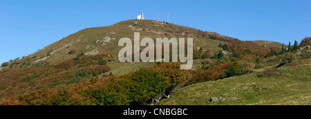 Francia, Haut Rhin, il ridge road vicino al Col du Grand Ballon, parte superiore del Grand Ballon Foto Stock