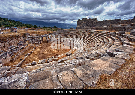 Anfiteatro romano di Xanthos Turchia Foto Stock