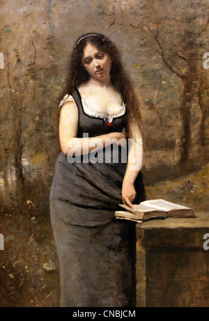 Velleda 1870 da Jean Baptiste Camille Corot 1796-1875 Francia - Francese Foto Stock