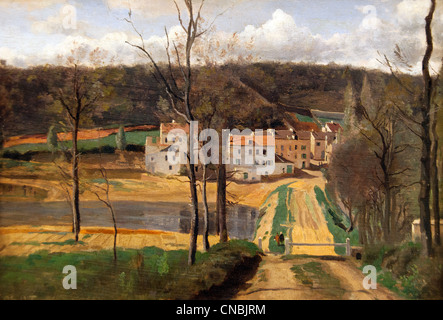 Ville d'Avray Jean Baptiste Camille Corot 1843 1796-1875 Francia - Francese Foto Stock