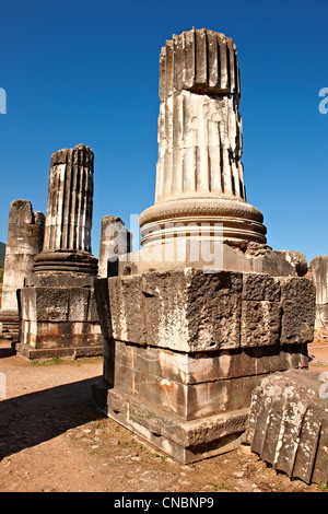 Tempio di Artimis sardi, originariamente la quarta più grande tempio ionico quando fu originariamente costruito nel 300 A.C. Turchia Foto Stock