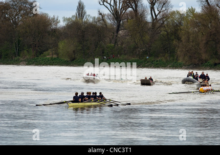 158Xchanging Oxford & Università di Cambridge Boat Race Foto Stock