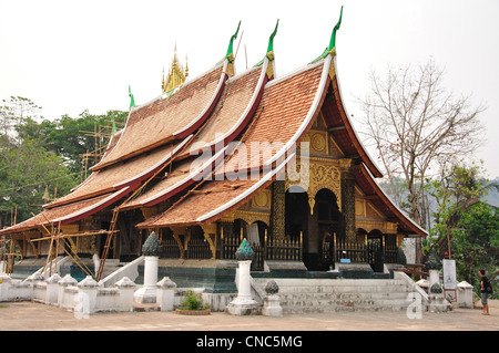 Wat Xieng Thong (il Tempio della città d'Oro), Khem Khong, Luang Prabang, Luang Prabang Provincia, Laos Foto Stock