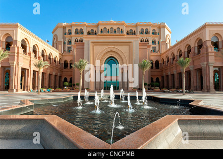 Emirati Arabi Uniti Abu Dhabi Emirato, Abu Dhabi Emirates Palace Foto Stock