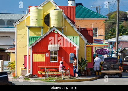 America Centrale e Caraibi Piccole Antille, Saint Vincent e Grenadine, Union Island, Clifton Foto Stock