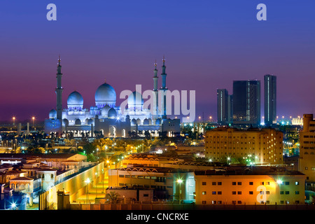 Abu Dhabi , Moschea Sheikh Zayed Foto Stock