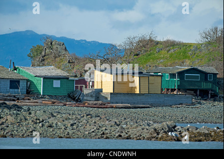 Shack isola al Pipers Laguna, di Nanaimo nella British Columbia. Isola di Vancouver. BC. In Canada. SCO 8133 Foto Stock