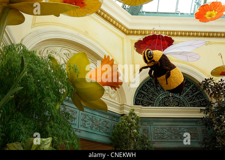 All'interno del Bellagio Hotel e Casinò, Conservatorio, giardini, Las Vegas Foto Stock