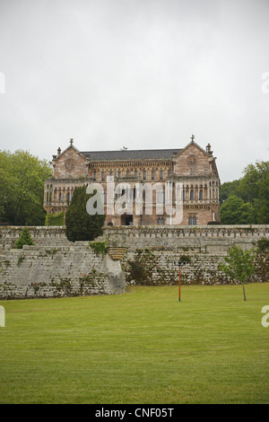 Palazzo di Sobrellano, Comillas, Cantabria, SPAGNA Foto Stock