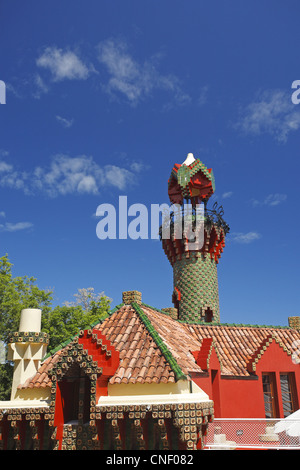 El Capricho di Antoni Gaudí, Comillas, Cantabria, SPAGNA Foto Stock
