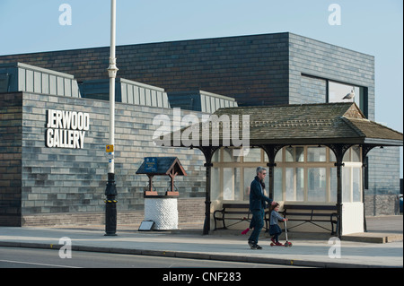 Hastings indipendente contemporaneo art gallery, precedentemente noto come la Galleria Jerwood, città vecchia, Hastings, Regno Unito Foto Stock