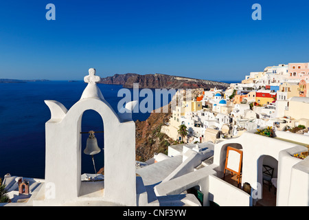 La meravigliosa Oia a Santorini, Grecia Foto Stock