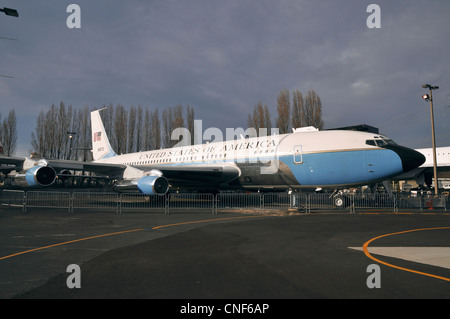 Air Force One , airpark,il Museo del Volo, Seattle, Washington,WA, Stati Uniti d'America Foto Stock