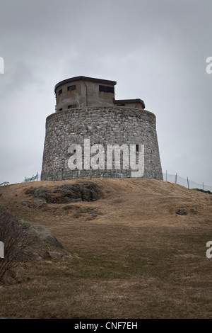 Carleton Martello Tower è raffigurato in San Giovanni (Saint-Jean), New Brunswick Foto Stock