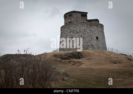 Carleton Martello Tower è raffigurato in San Giovanni (Saint-Jean), New Brunswick Foto Stock