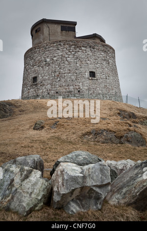 Carleton Martello Tower è raffigurato in San Giovanni (Saint-Jean), New Brunswick Foto Stock