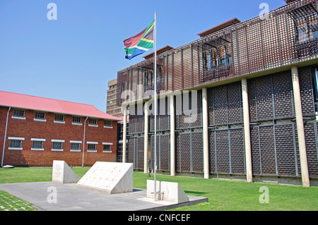 Donna di prigione a Old Fort complesso carcerario, Constitution Hill, Hillbrow, Johannesburg Gauteng, Sud Africa Foto Stock