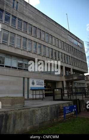 Cardiff Central stazione di polizia Foto Stock