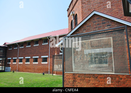 Donna di prigione presso la Old Fort complesso carcerario, Constitution Hill, Hillbrow, Johannesburg Gauteng, Repubblica del Sud Africa Foto Stock