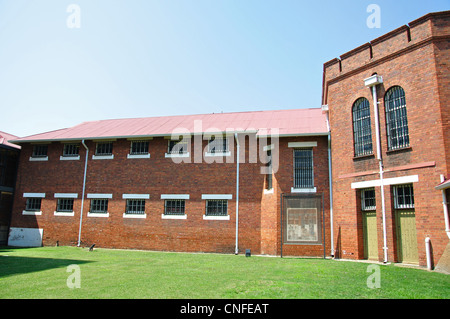 Donna di prigione presso la Old Fort complesso carcerario, Constitution Hill, Hillbrow, Johannesburg Gauteng, Repubblica del Sud Africa Foto Stock